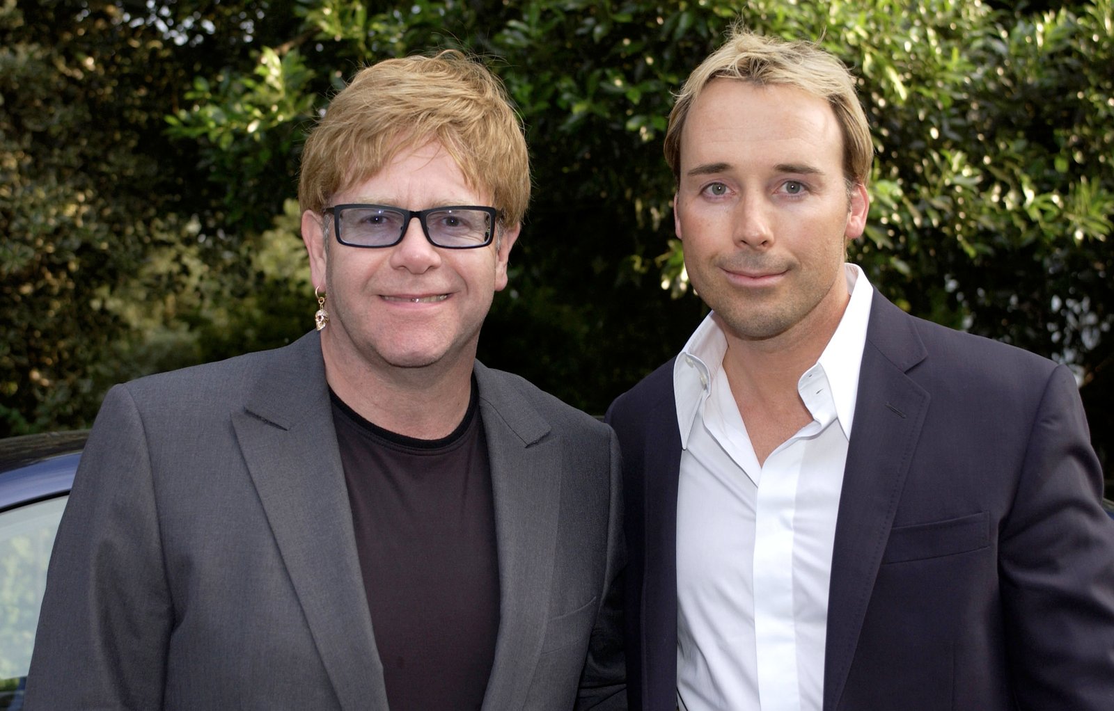 Sir Elton John and David Furnish in London in 2001 | Source: Getty Images