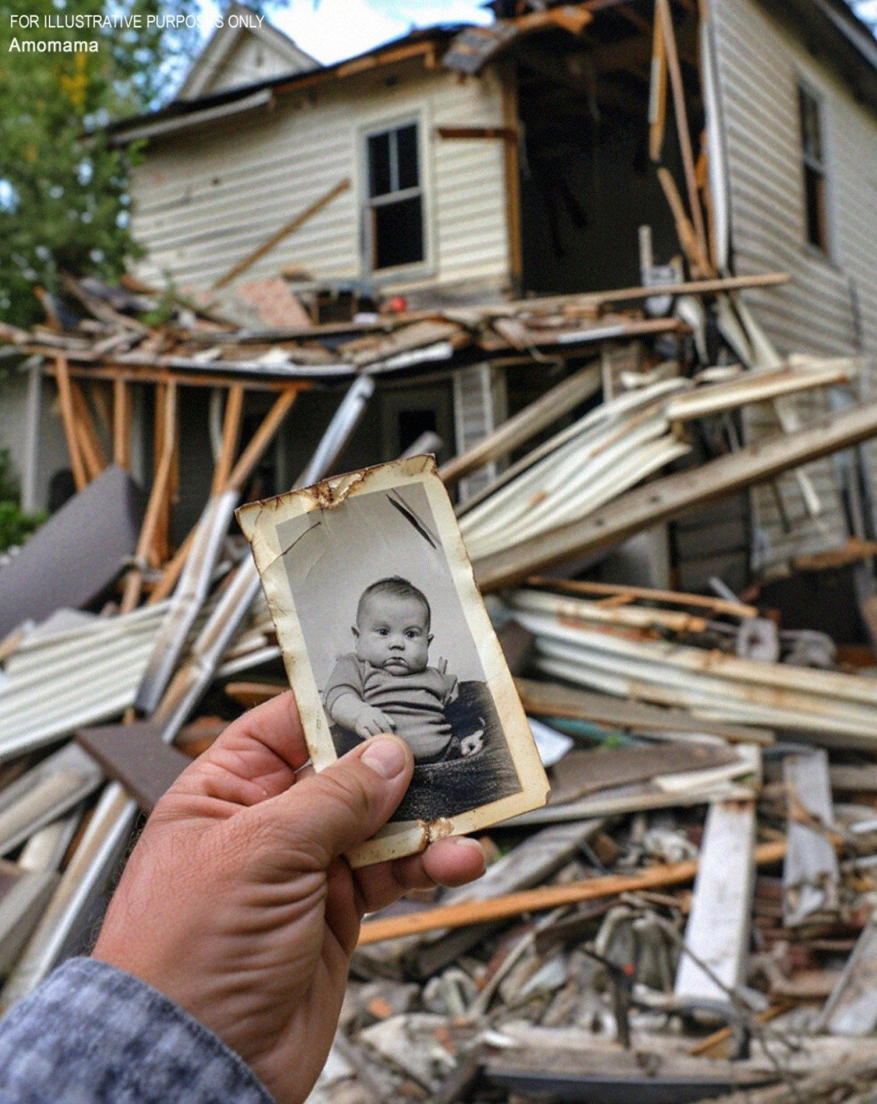 Wealthy Developer Destroys Elderly Man’s Home, Stumbles Upon His Own Childhood Photograph Amidst the Debris